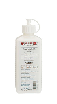 Inchiostro acrilico Schmincke AERO COLOR Professional 250 ml – 100 Bianco trasparente