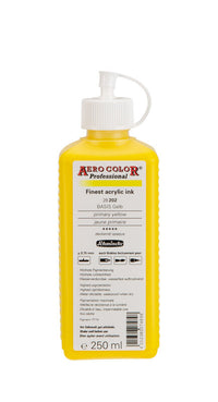 Inchiostro acrilico Schmincke AERO COLOR Professional 250 ml – 202 Giallo primario