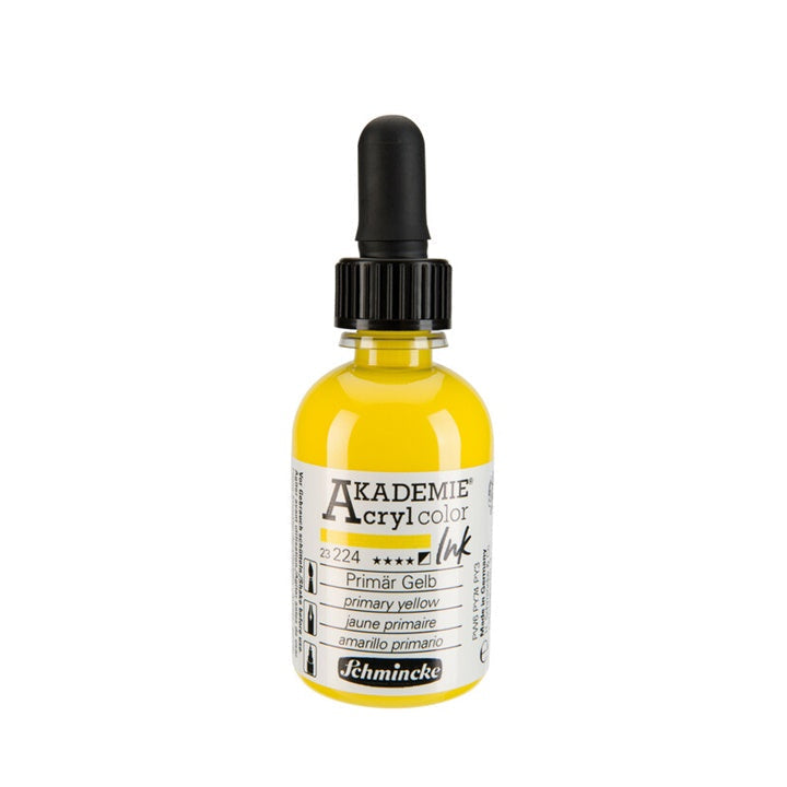 Inchiostro acrilico Schmincke AKADEMIE 50 ml | colori diversi - 224 Giallo Primario
