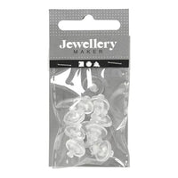 Inserti in gomma per orecchini da 10 mm - 10 paia