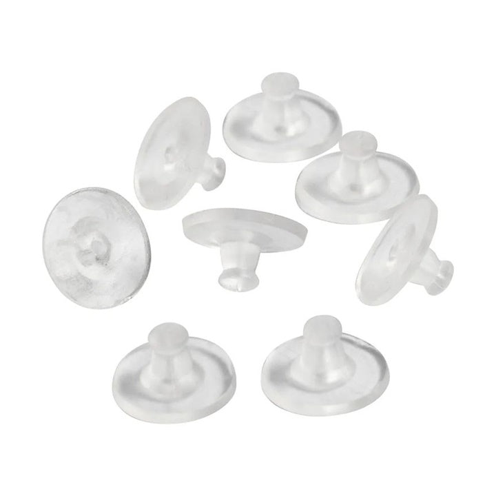 Inserti in gomma per orecchini da 10 mm - 10 paia