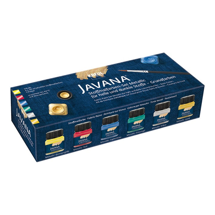 JAVANA Set di colori metallici per tessuti chiari e scuri - Basic Colors