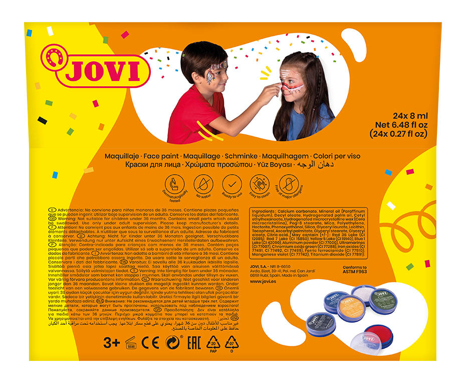 JOVI colori per il viso in espositore 24 x 8 ml