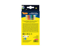 JOVI Glow plastilina naturale 10 x 15 g – 8 colori + 2 fosforescenti