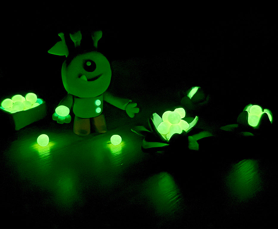 JOVI Glow plastilina naturale 10 x 15 g – 8 colori + 2 fosforescenti