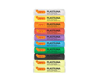 JOVI Glow plastilina naturale 10 x 15 g – 8 colori + 2 fosforescenti