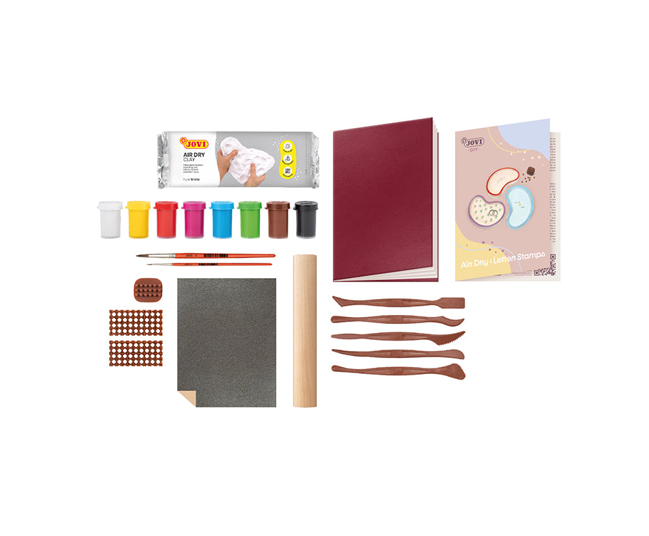Set creativo di modellazione JOVI Kraft – timbri a forma di foglia