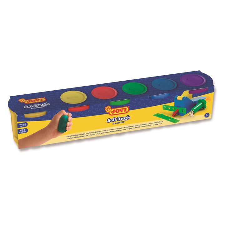 JOVI Plastilina in bicchieri BLANDIVER 5 x 110 g
