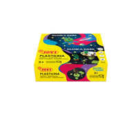 JOVI plastilina naturale che si illumina al buio 18 x 50 g