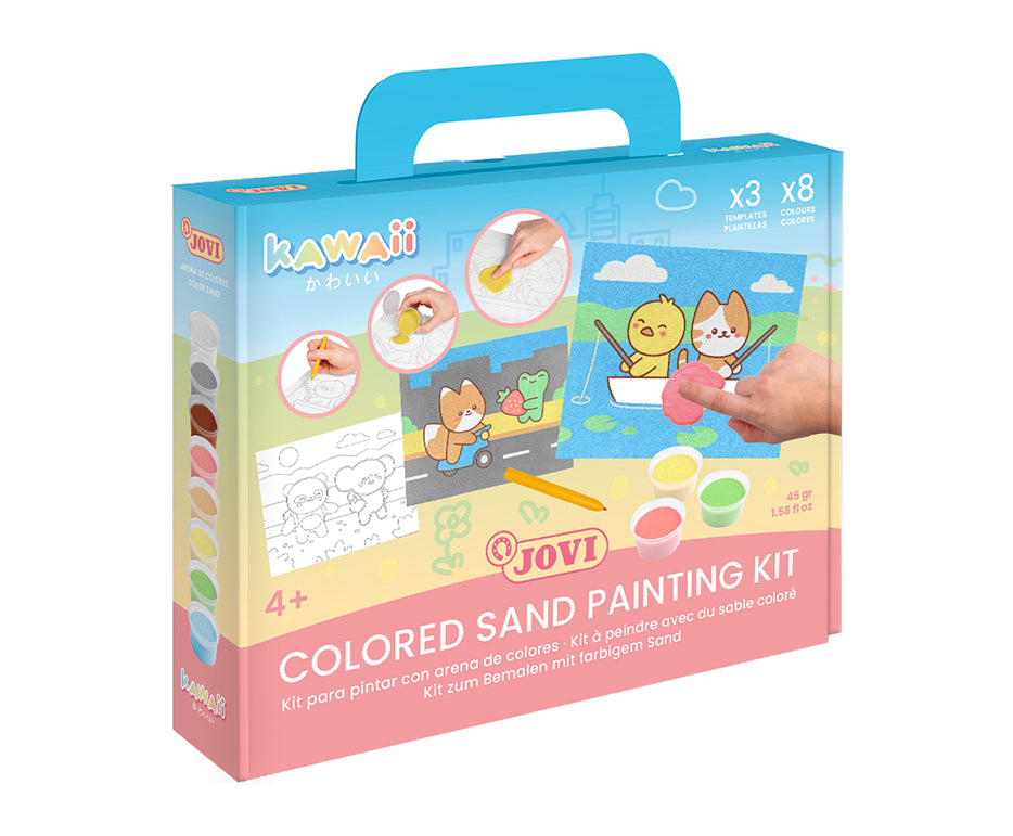 JOVI Play&Fun Kawaii kit per pittura con la sabbia – 12 pz