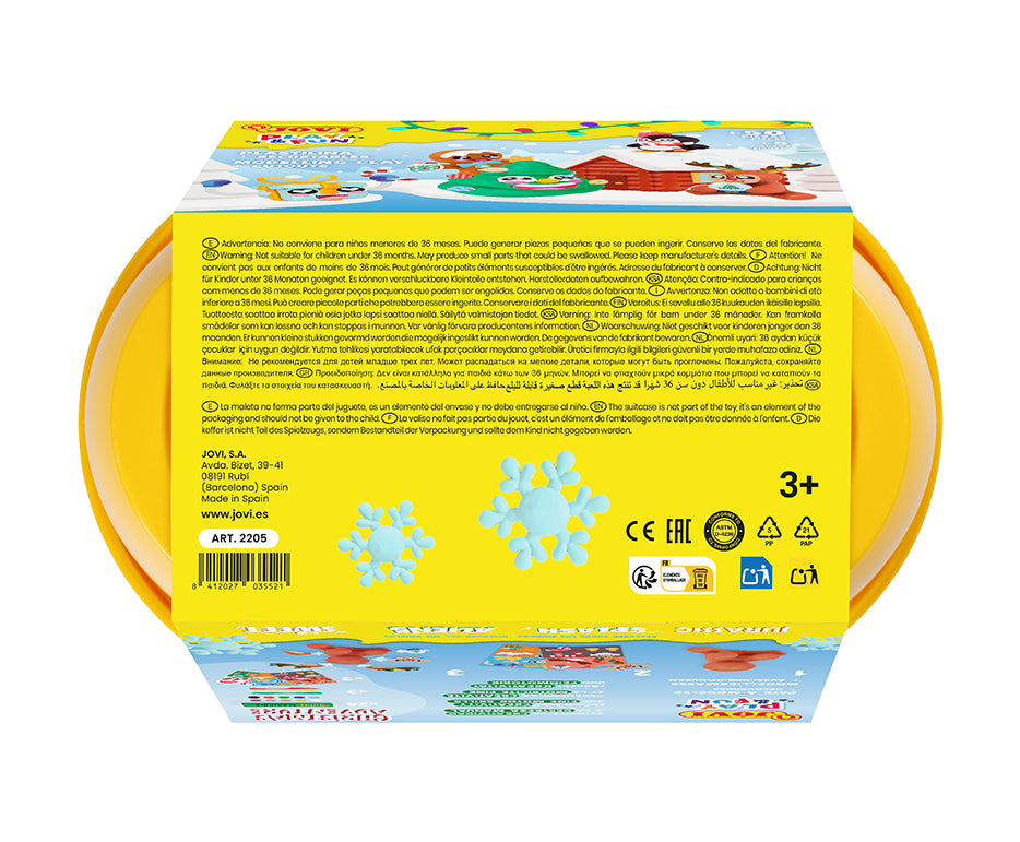 JOVI Play&Fun plastilina naturale in valigetta Christmas Adventure
