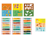 JOVI Play&Fun plastilina naturale in valigetta Jurassic – set con accessori