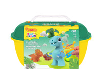 JOVI Play&Fun plastilina naturale in valigetta Jurassic – set con accessori
