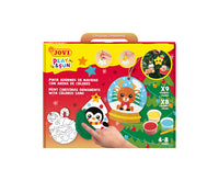 JOVI Play&Fun set per pittura con sabbia Christmas Ornaments - 12 pz