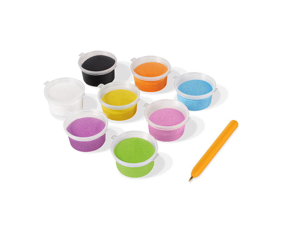 JOVI Play&Fun set di pittura con sabbia Monsters 12 pz