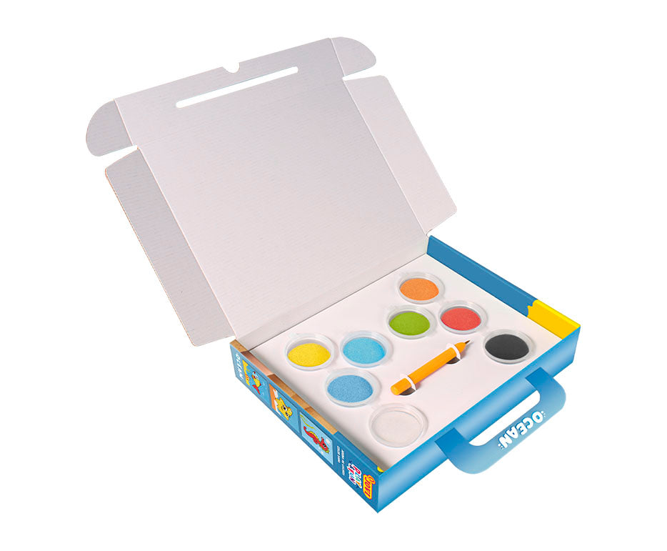 JOVI Play&Fun set per pittura con sabbia Ocean 12 pz