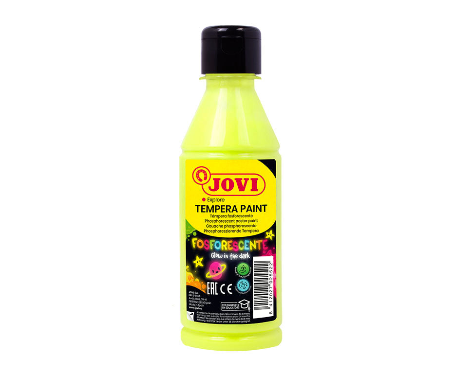 JOVI Premium pittura a tempera neon 250 ml – giallo