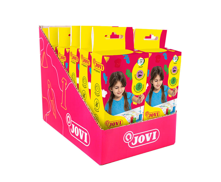 Colori a tempera JOVI Premium 6 x 15 ml con pennello