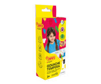 Colori a tempera JOVI Premium 6 x 15 ml con pennello
