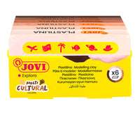 JOVI plastilina vegetale tonalità della pelle 6 x 50 g