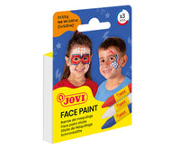 JOVI set di colori per il viso in stick 3 x 5,6 g - bianco, rosso e blu