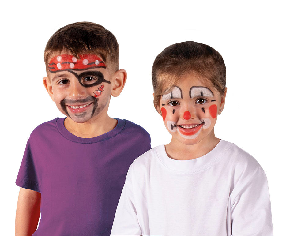 JOVI set di colori per il viso in stick 3 x 5,6 g - rosso, bianco e nero