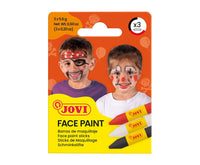 JOVI set di colori per il viso in stick 3 x 5,6 g - rosso, bianco e nero