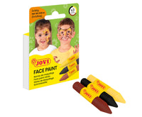 JOVI set di colori per il viso in stick 3 x 5,6 g - giallo, marrone, nero
