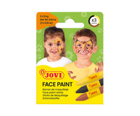 JOVI set di colori per il viso in stick 3 x 5,6 g - giallo, marrone, nero