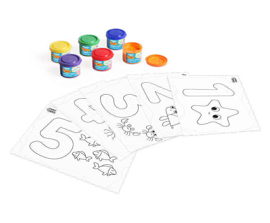 Jovi set di colori a dita My First i primi numeri – 11 pz