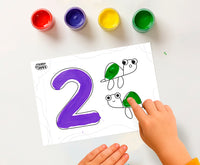 Jovi set di colori a dita My First i primi numeri – 11 pz