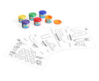Jovi set di colori a dita My First le prime vocali 11 pz