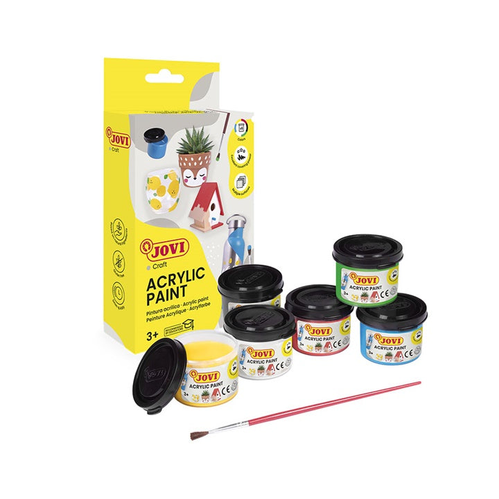 JOVI set di colori acrilici 6x35 ml + pennello