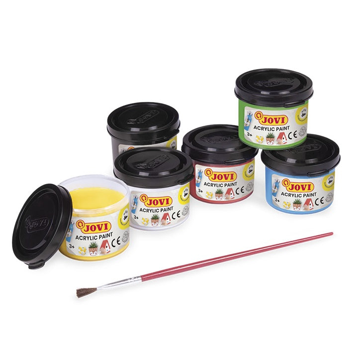 JOVI set di colori acrilici 6x35 ml + pennello