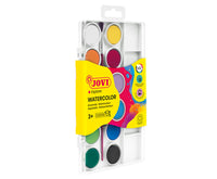 Acquerelli JOVI ø 22 mm – 12 colori con pennello