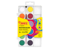 Acquerelli JOVI ø 22 mm – 12 colori con pennello