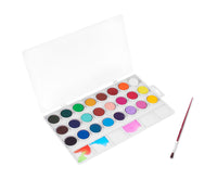JOVI colori a tempera ad acquerello 24 pz con pennello (diametro 22 mm)