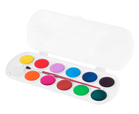 Acquerelli JOVI diametro 30 mm – 12 colori con pennello