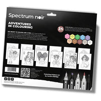 Kit artistico per l'illustrazione ADVENTURES IN COLOURING