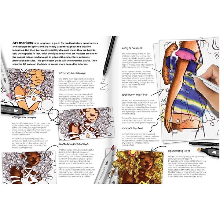 Kit artistico per l'illustrazione ADVENTURES IN COLOURING