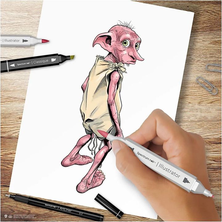 Kit artistico per l'illustrazione HARRY POTTER: MAGICAL COMPANIONS