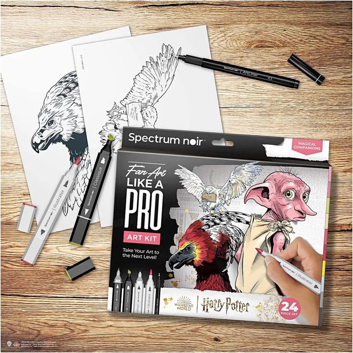 Kit artistico per l'illustrazione HARRY POTTER: MAGICAL COMPANIONS