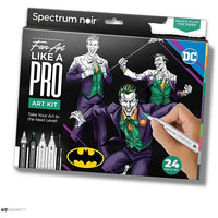Kit artistico per l'illustrazione HEROES AND VILLAINS : THE JOKER