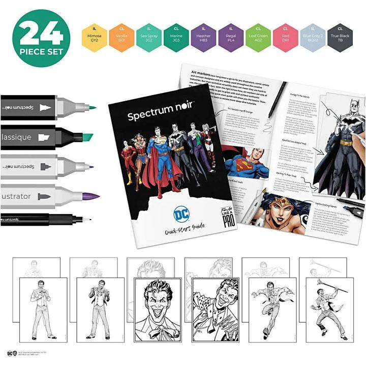 Kit artistico per l'illustrazione HEROES AND VILLAINS : THE JOKER