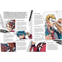 Kit artistico per l'illustrazione MANGA A COMIC HEROES