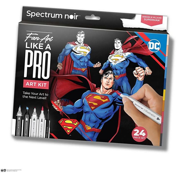 Kit artistico per l'illustrazione SUPERMAN
