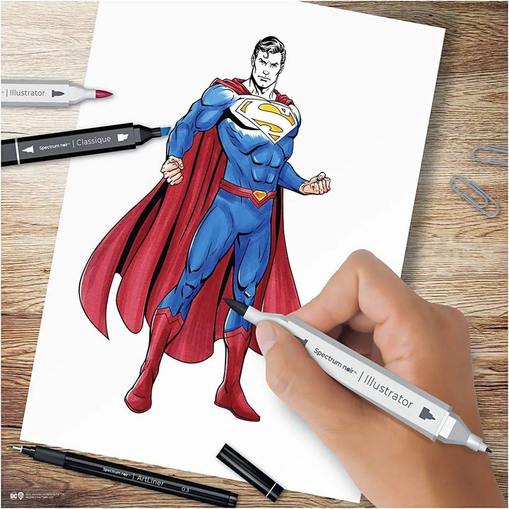 Kit artistico per l'illustrazione SUPERMAN