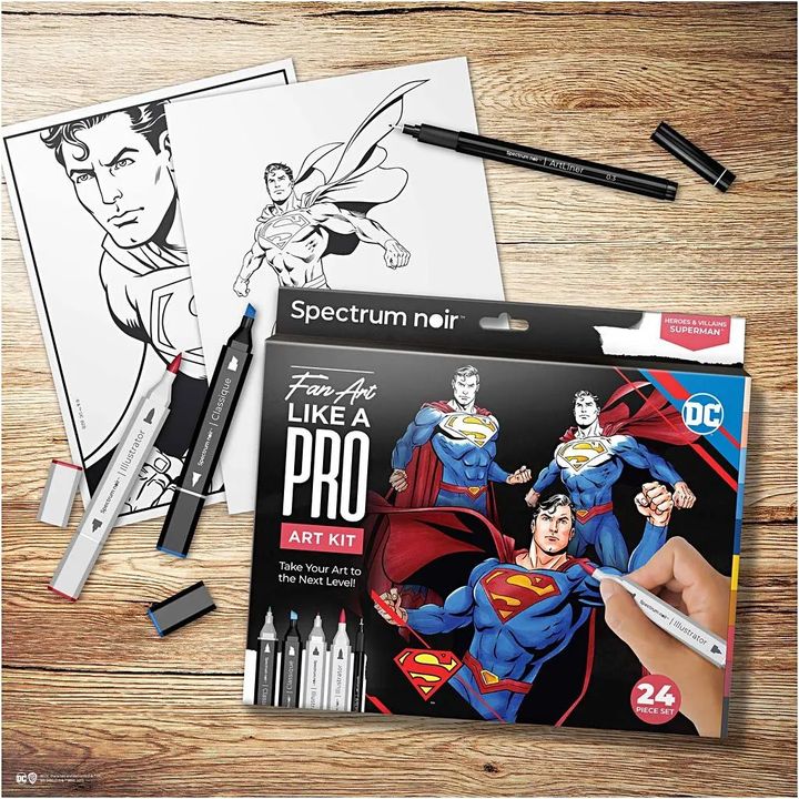 Kit artistico per l'illustrazione SUPERMAN