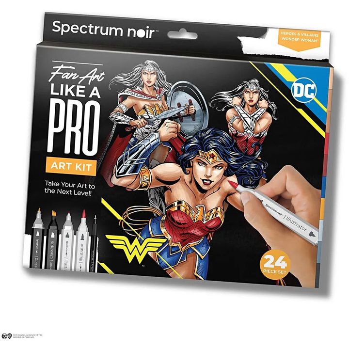 Kit artistico per l'illustrazione WONDER WOMAN