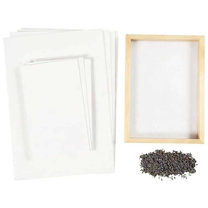 Kit creativo per la fabbricazione della carta alla lavanda